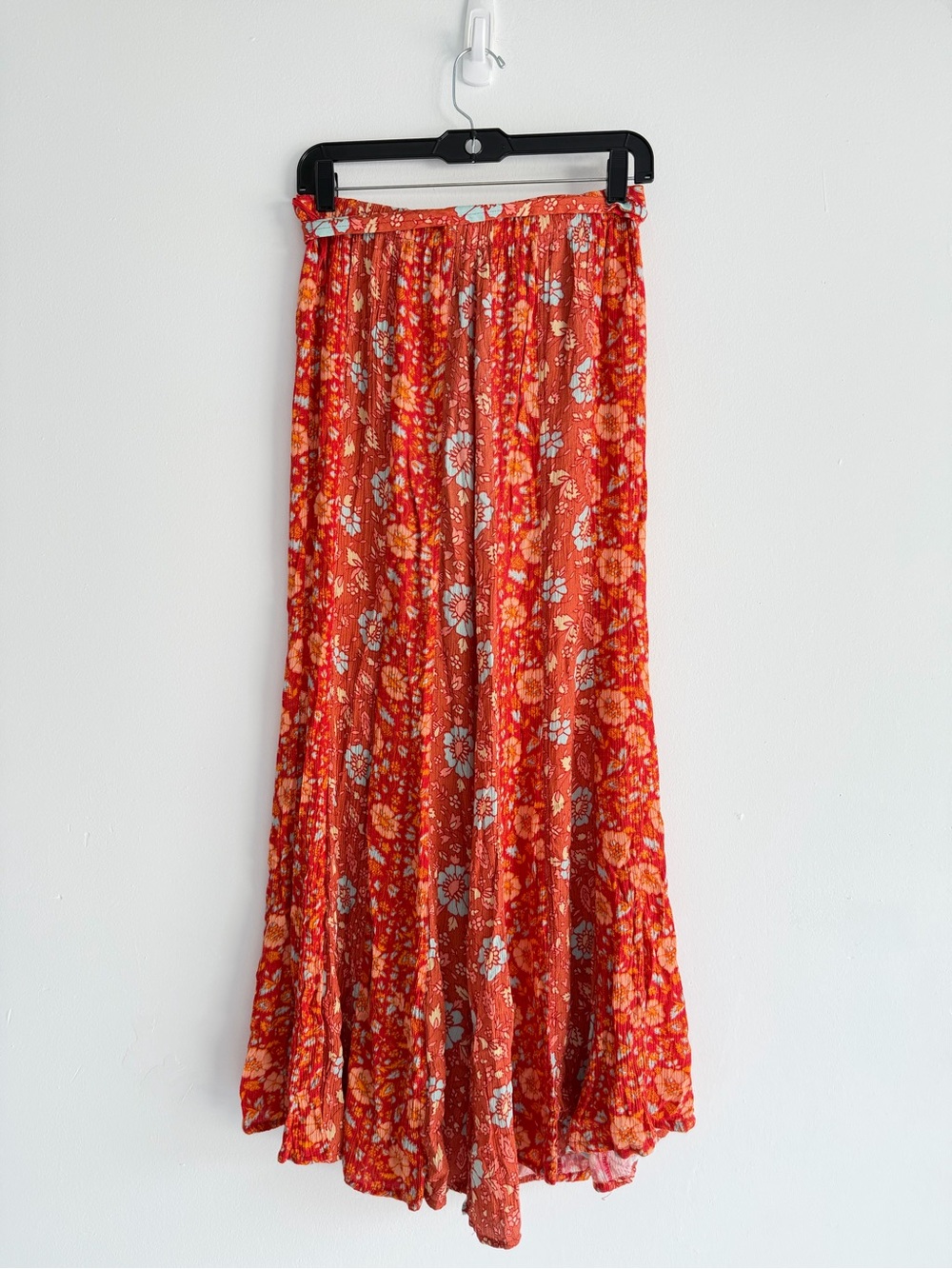 Free People Orange Rust Bali Sultry Boho Flare Pants Size XS 57015 - Picture 3 of 12
